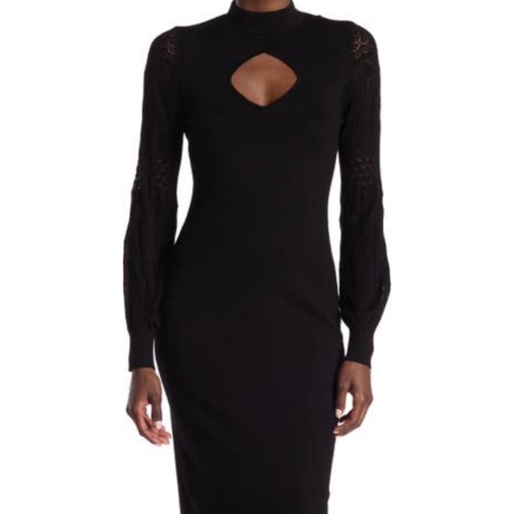 Blue Orchard Size XS - Black Balloon Sleeve Dress